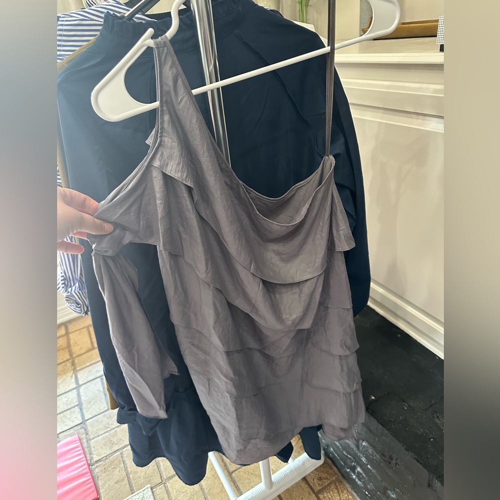BCBG MAXAZRIA one shoulder dress